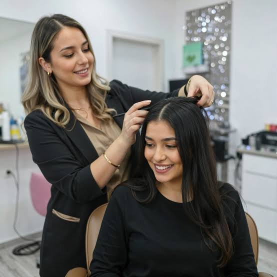 Hair styling at ORRA